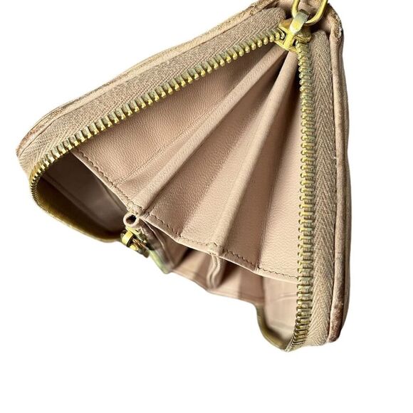 Miu Miu Women's Light Pink Zip-Around Wallet - Picture 9 of 11
